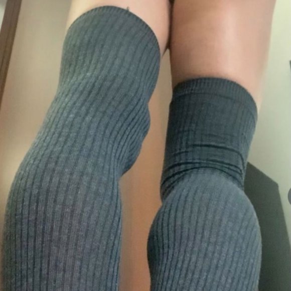Thigh High Cotton Knit Socks-NWT - Picture 3 of 6